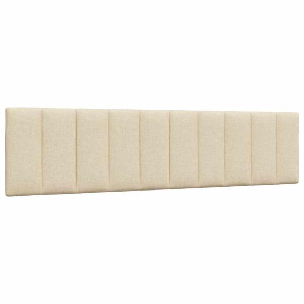 Bett mit Matratze "Hanko" Creme 200x200 cm Stoff