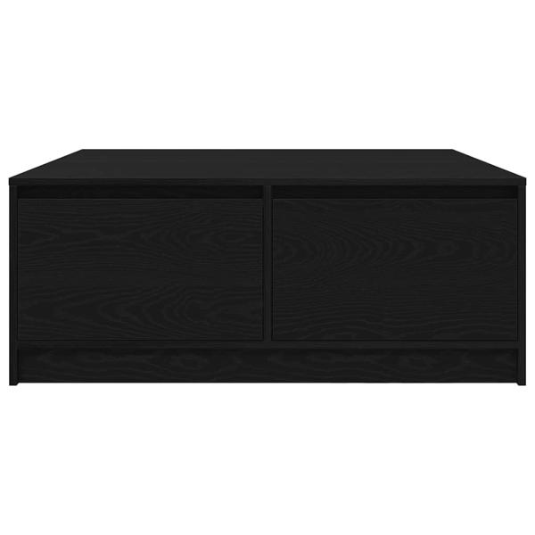 Couchtisch mit Schubladen Schwarz Eichen-Optik 100x100x40 cm