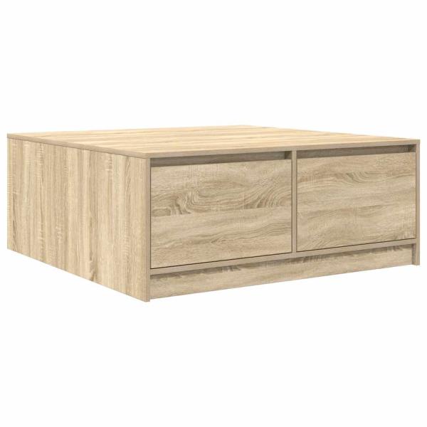 Couchtisch mit Schubladen Sonoma-Eiche 100x100x40 cm