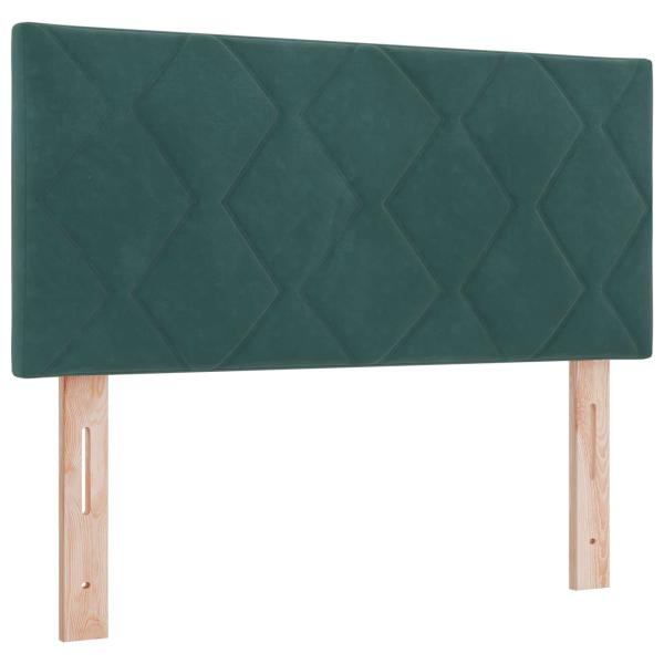 Boxspringbett mit Matratze Dunkelgr?n 120 x 200 cm Samt