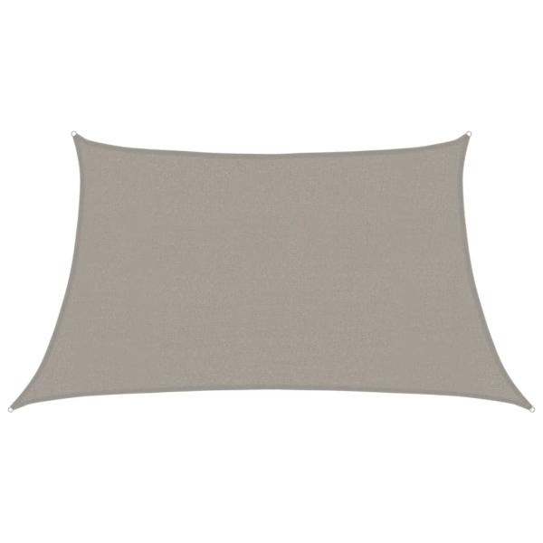 Sonnensegel 160 g/m² Trapez Hellgrau 3/4x2 m HDPE
