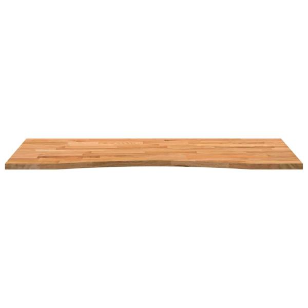 Schreibtischplatte Hellbraun 120x60x2,5 cm Massivholz Eiche