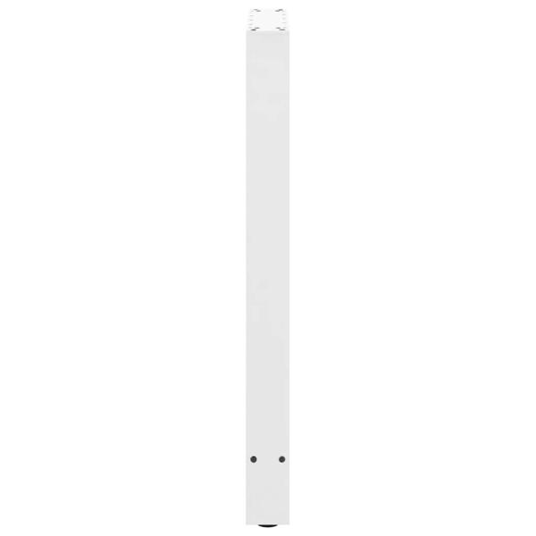Bartischbeine Weiß 2 Stk. 40x(90-91) cm Stahl