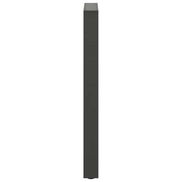 Bartischbeine Anthrazit 2 Stk. 40x(90-91) cm Stahl