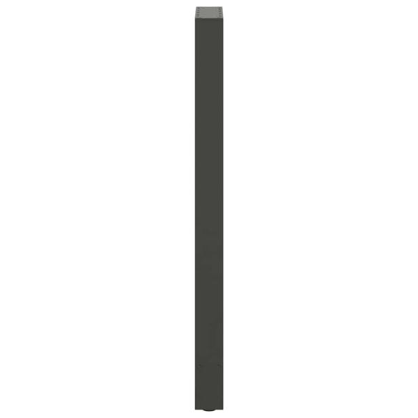 Bartischbeine Anthrazit 2 Stk. 50x(110-111) cm Stahl