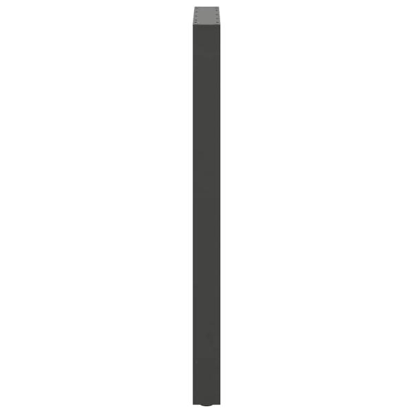 Bartischbeine Anthrazit 2 Stk. 60x(110-111) cm Stahl