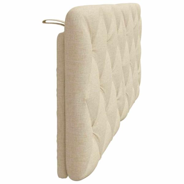 Kopfteil-Kissen Creme 140 cm Stoff