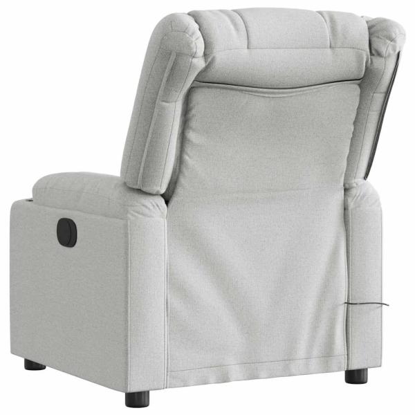 Massagesessel Wolkengrau Stoff