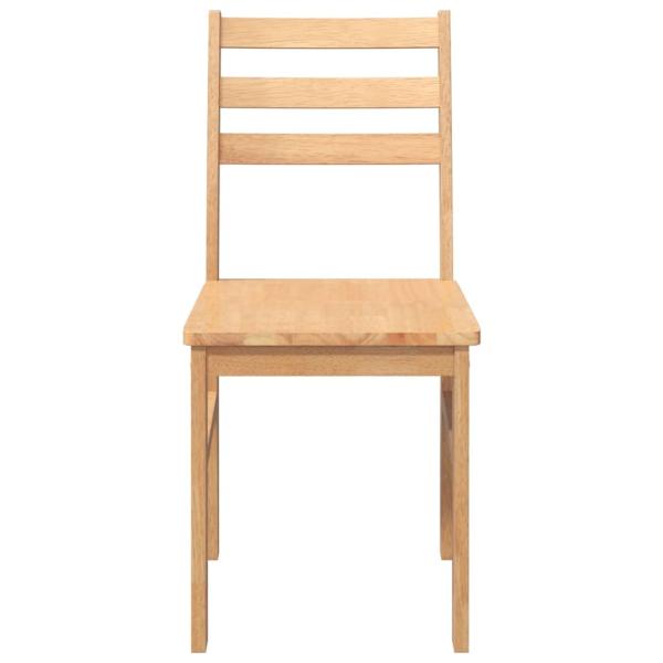 Esszimmerst?hle 2 Stk. Massivholz Gummibaum