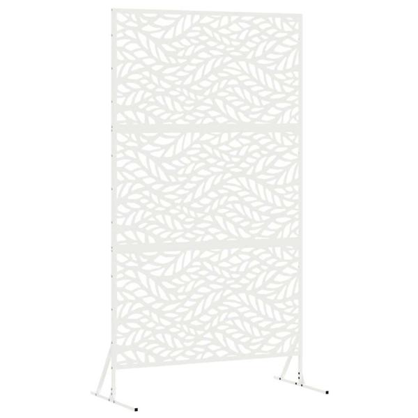 Sichtschutz 100 x 50 x 180 cm Stahl Weiß
