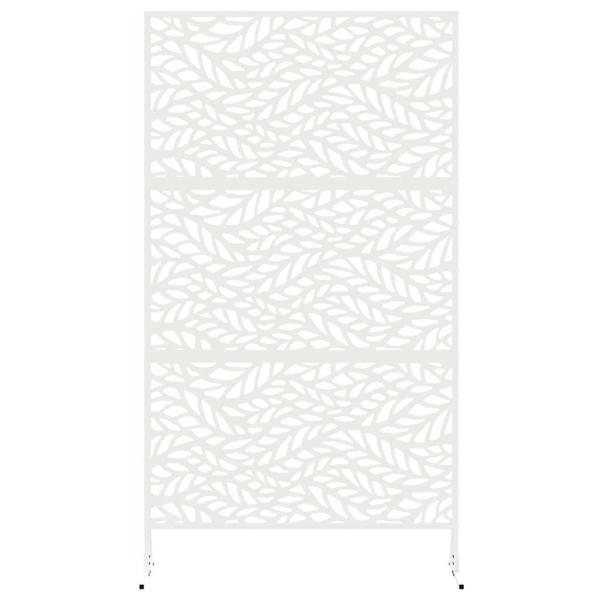 Sichtschutz 100 x 50 x 180 cm Stahl Weiß