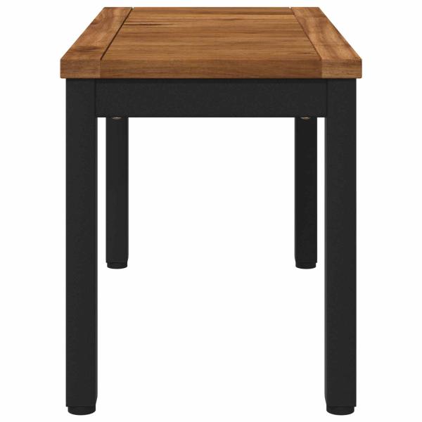 Couchtisch Natürlich und Schwarz 60,5 x 30 x 36 cm