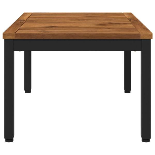 Couchtisch Natürlich und Schwarz 49 x 68,5 x 36 cm