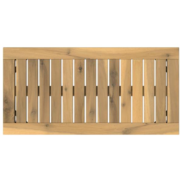 Couchtisch Weiß 60,5 x 30 x 36 cm Massivholz Akazie
