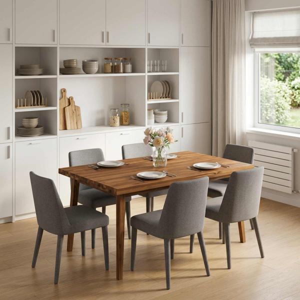 ARDEBO.de - Rechteckige Tischplatte 100 x 80 x 3,2 cm Rechteckig