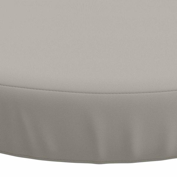 Sitzkissen SOEST 4 stk. 100 % Polyester Grau Ø 40 x 7 cm