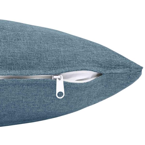 Wurfkissen 2 stk. HEERLEN Jeans blau 55 x 55 cm Stoff