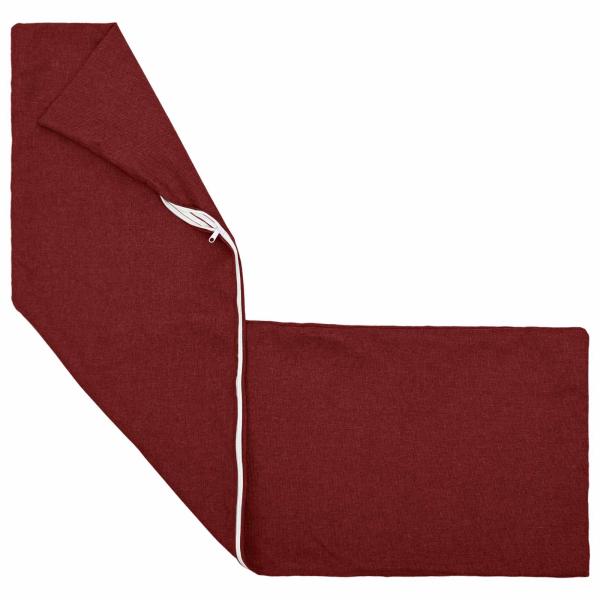 Kissen mit Kissen HEERLEN Weinrot 40 x 145 cm Stoff