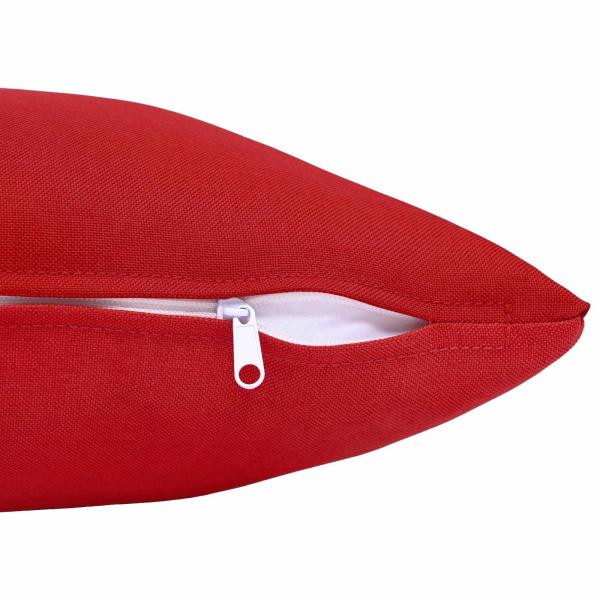 Kissen mit Kissen HEERLEN 2 Stk. Rot Stoff