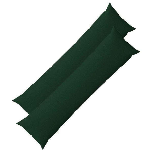 ARDEBO.de - Wurfkissen 2 stk. HEERLEN Dunkelgrün 40 x 145 cm Stoff