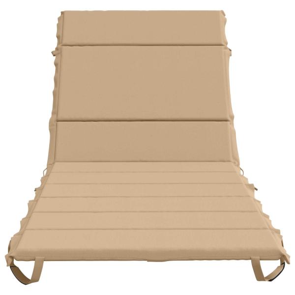 Sonnenliege Kissen GEMERT 100 % Polyester Sand 200 x 70 x 3 cm