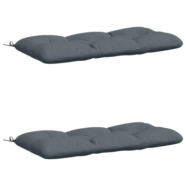 Bankkissen VIANEN 2 stk. 100 % Polyester Blau 100 x 60 x 12 cm