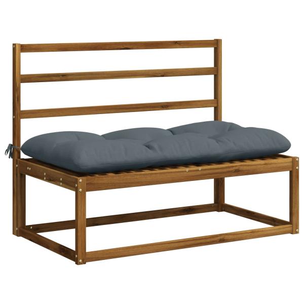 Bankkissen VIANEN 2 stk. 100 % Polyester Blau 100 x 60 x 12 cm