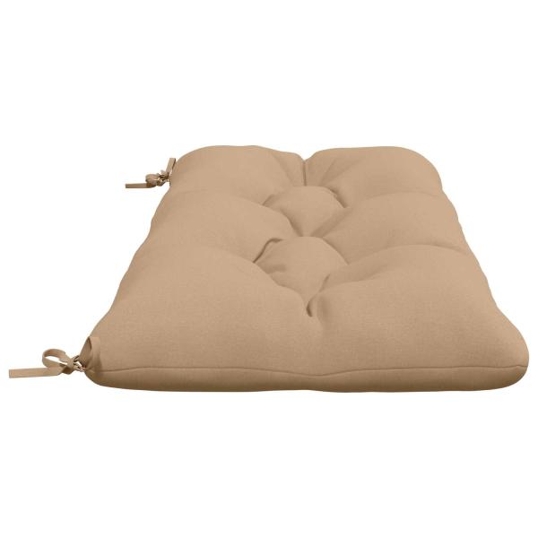 Bankkissen VIANEN 2 stk. 100 % Polyester Sand 110 x 50 x 12 cm