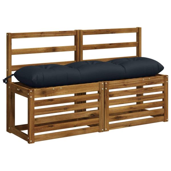 Bankkissen VIANEN 2 stk. 100 % Polyester Dunkelblau