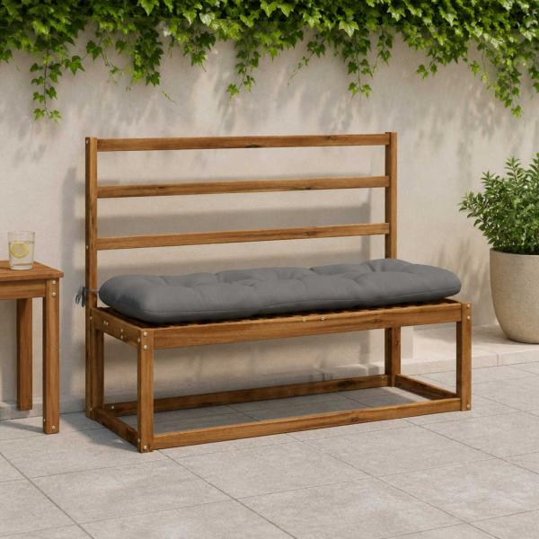 ARDEBO.de - Bankkissen VIANEN 100 % Polyester Grau 110 x 40 x 12 cm