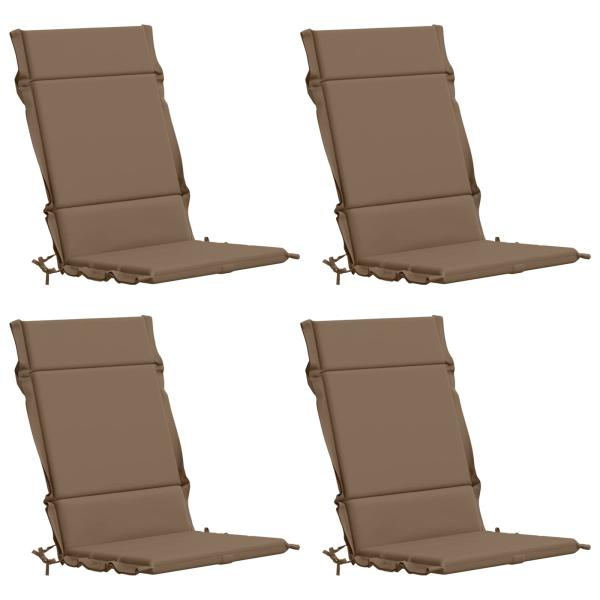 Hochlehner-Auflage GEMERT 4 stk. 100 % Polyester Taupe