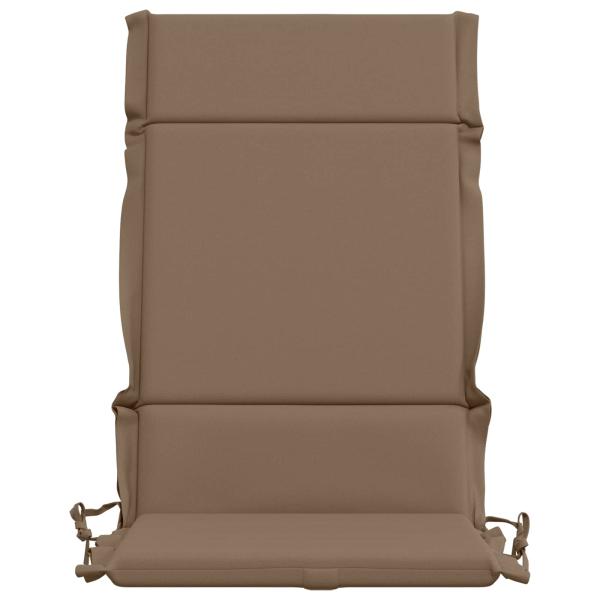 Hochlehner-Auflage GEMERT 4 stk. 100 % Polyester Taupe