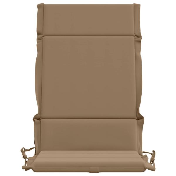 Hochlehner-Auflage GEMERT 4 stk. 100 % Polyester Taupe