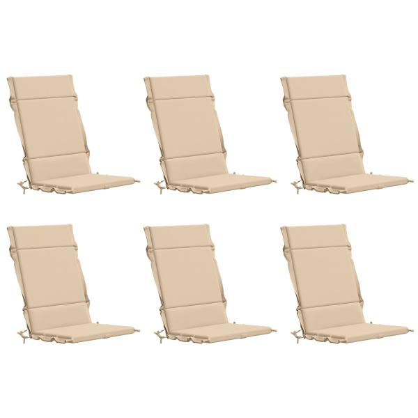 Hochlehner-Auflage GEMERT 6 stk. 100 % Polyester Creme