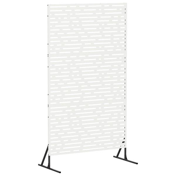 Sichtschutz 100 x 50 x 180 cm Stahl Weiß