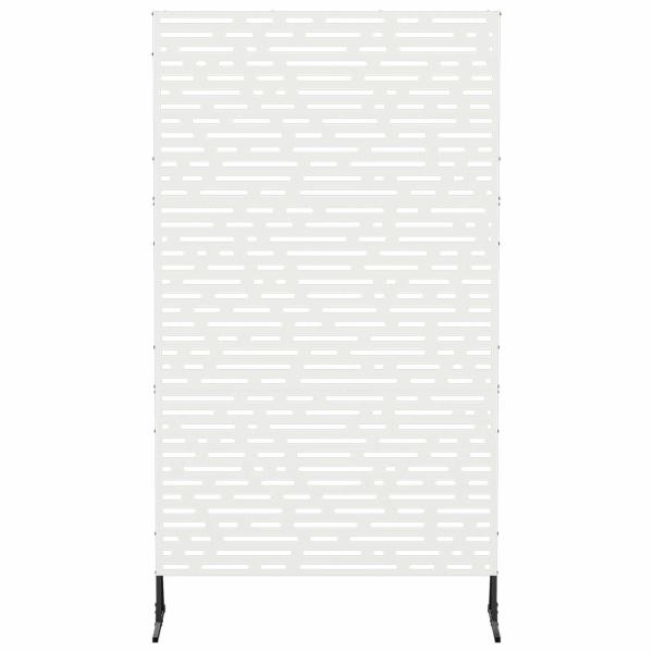 Sichtschutz 100 x 50 x 180 cm Stahl Weiß