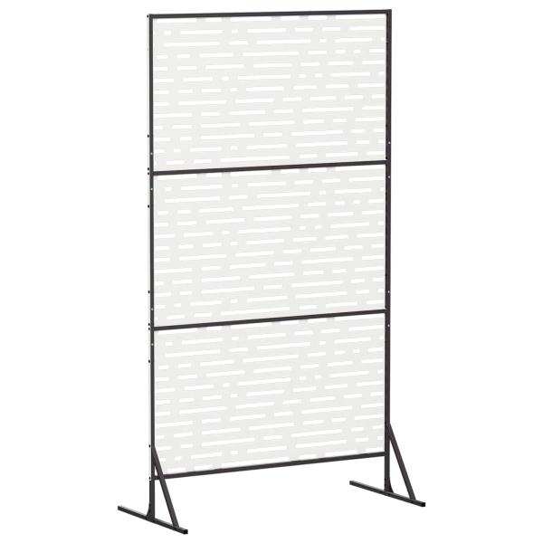 Sichtschutz 100 x 50 x 180 cm Stahl Weiß