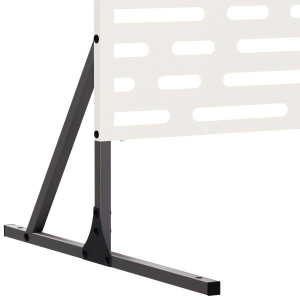 Sichtschutz 100 x 50 x 180 cm Stahl Weiß