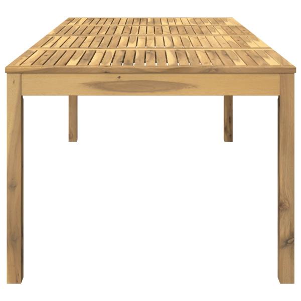 Gartentisch Weiß gewaschen 196 x 100,5 x 75 cm