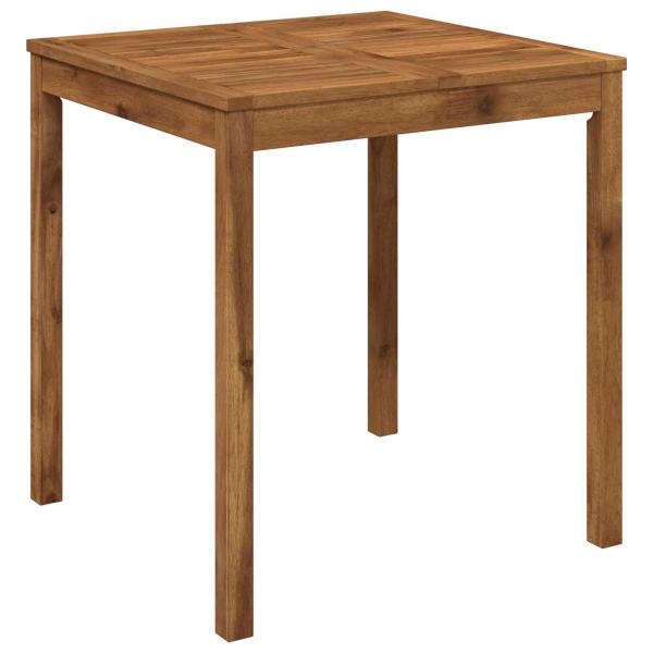 Gartentisch LAREN Natur 70 x 68,5 x 75 cm Massivholz Akazie