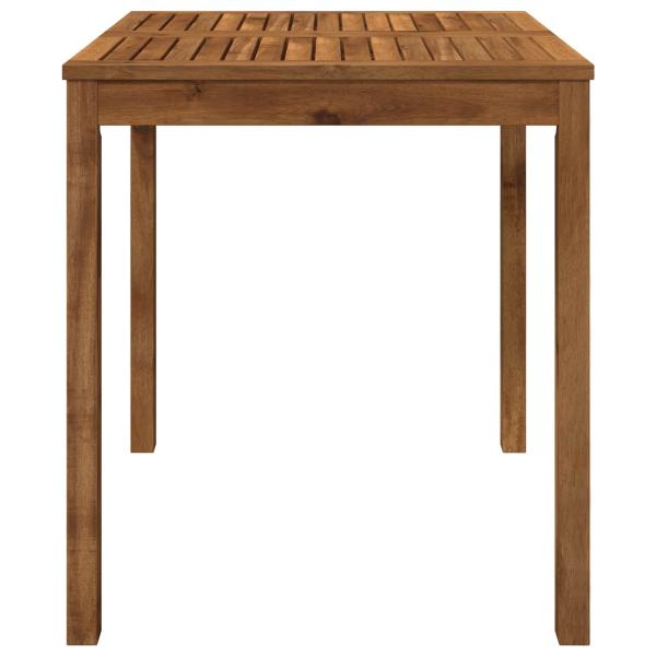 Gartentisch LAREN Natur 70 x 68,5 x 75 cm Massivholz Akazie