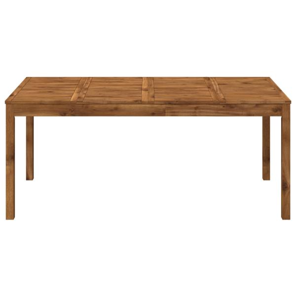 Gartentisch Natur 180 x 88,5 x 75 cm Massivholz Akazie