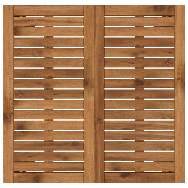 Gartenbar-Tisch Natur 70 x 68,5 x 105 cm Massivholz Akazie