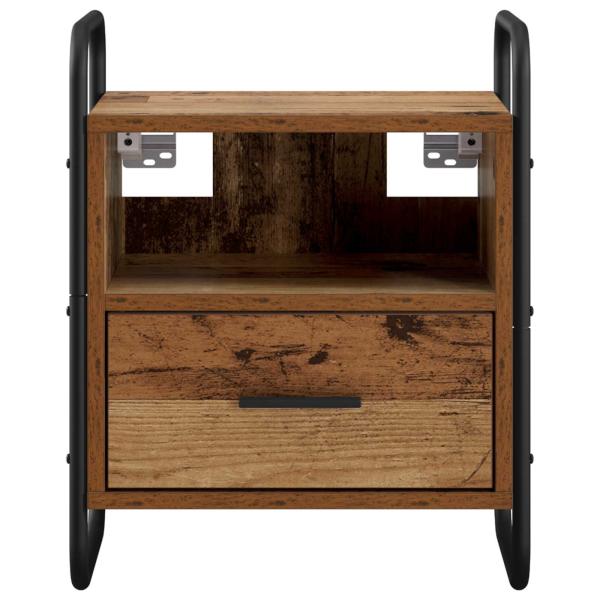 Hängender Nachttisch Altholz 40 x 30 x 50 cm Holzwerkstoff