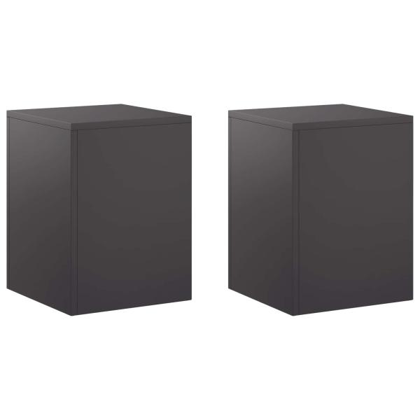 Pflanzenständer 2 pcs Schwarz 30 x 30 x 40 cm Stahl