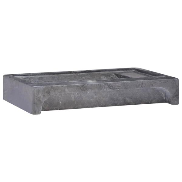 Waschbecken Schwarz 58x39x10 cm Marmor