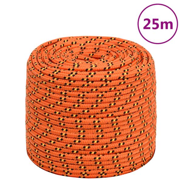 ARDEBO.de - Bootsseil Orange 6 mm 25 m Polypropylen