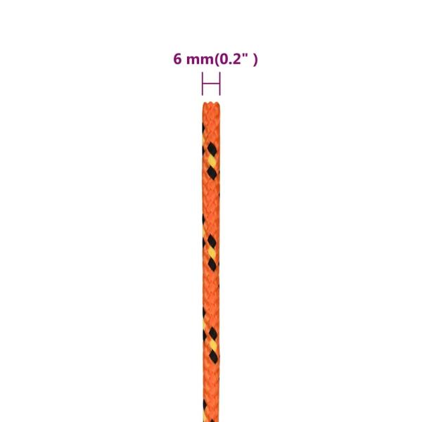 Bootsseil Orange 6 mm 25 m Polypropylen