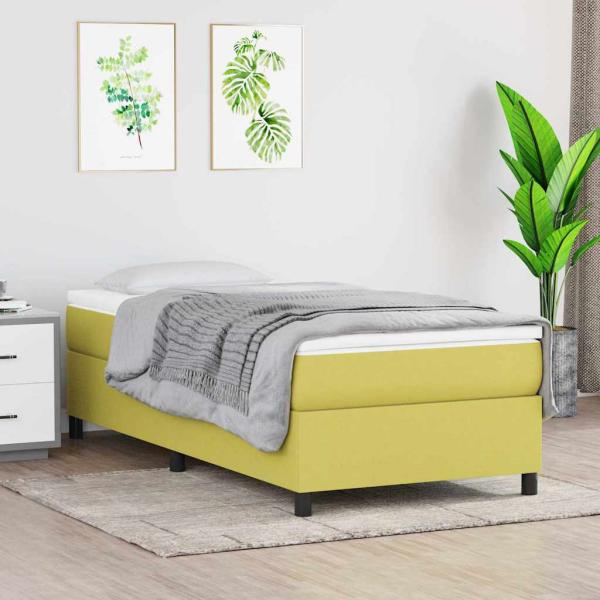 ARDEBO.de - Boxspringbettgestell Grün 90x200 cm Stoff