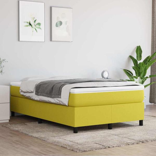 ARDEBO.de - Boxspringbettgestell Grün 120x200 cm Stoff